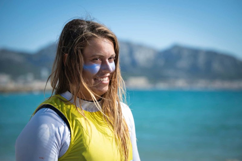 Lauriane Nolot, the French star in the kite Olympic sailing