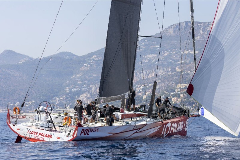 With her young trainee crew, I Love Poland survived admirably in the light conditions despite prefering conditions higher up the Beaufort Scale. Photo: Circolo della Vela Sicilia/Studio Borlenghi