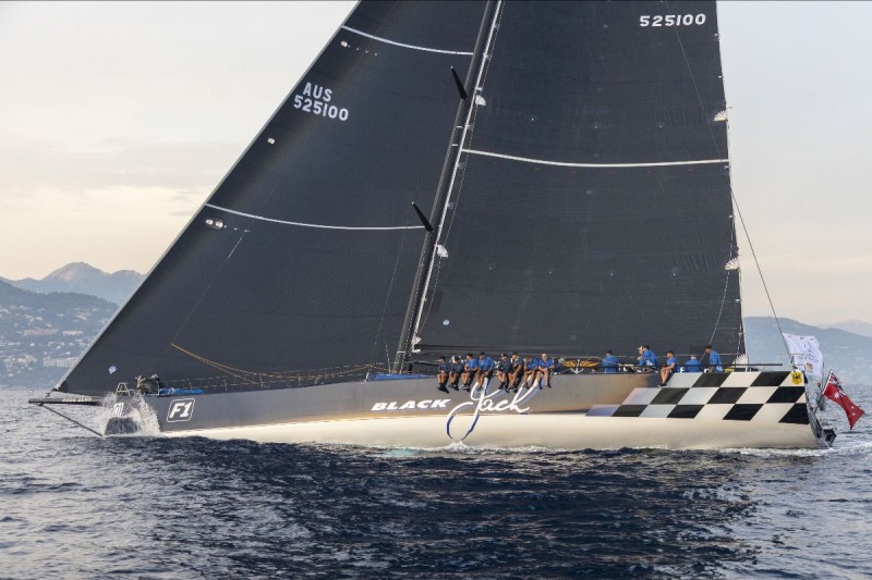 Since last racing the Palermo-Montecarlo as Esimit Europa II, Black Jack has been modified but has lost none of her light wind pace. Photo: Circolo della Vela Sicilia/Studio Borlenghi