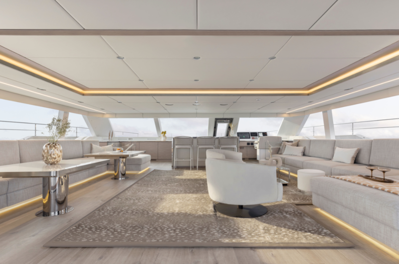 Electric luxury catamaran 80 Sunreef Power Eco will make her official US debut at the FLIBS 2023