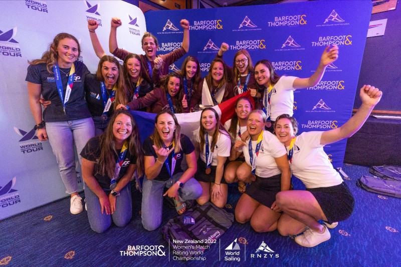 Women's Match Racing World Championship – Auckland, New Zealand 2022. Photo: Live Sail Die