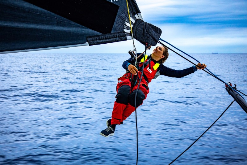 The Ocean Race VO65 Sprint Cup 2022-23 - 21 June 2023, Stage 3, Day 6 onboard WindWhisper Racing Team. Gemma Jones. © Tomasz Piotrowski / WindWhisper Racing Team / The Ocean Race