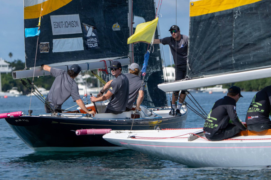 Nick Egnot-Johnson (NZL) in the petit-final against USA’s Chris Poole  Photo: Ian Roman/WMRT