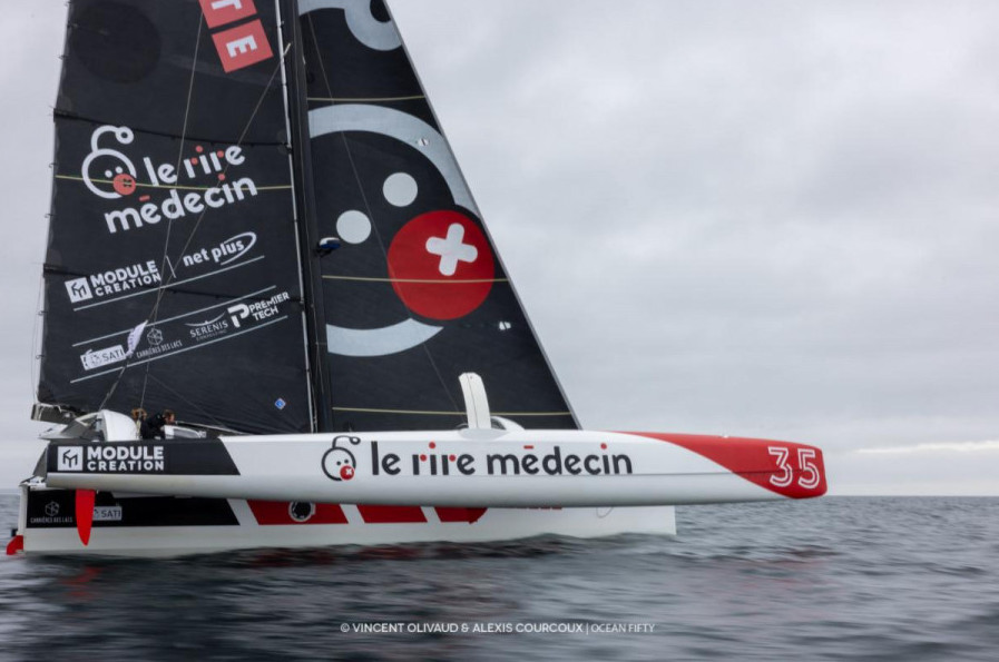 Le Rire Medecin-Lamotte may be one of the oldest Ocean Fiftys but she can hold her own offshore © Alexis Courcoux