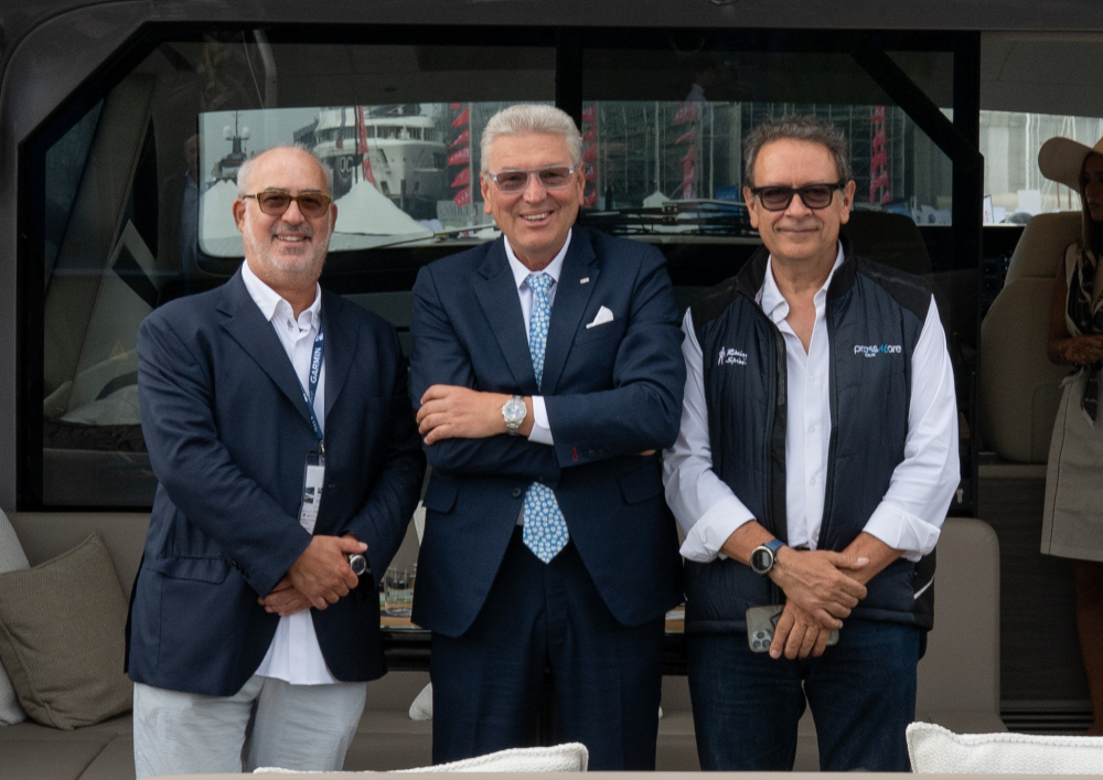 Da sinistra: Giuliano Luzzatto, Stassi Anastassov e Fabio Petrone