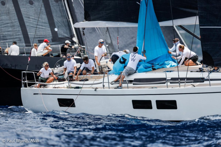 Woody and Carolyn Cullen’s Swan 58 WaveWalker raced with a local youth sailor for the second year © Paul Wyeth/pwpictures.com