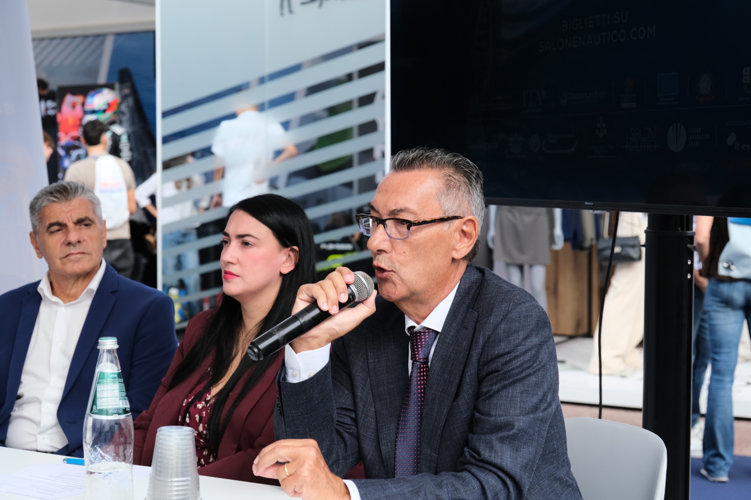 From left: Antonio Loriga, Simona Fois, Livio Fideli