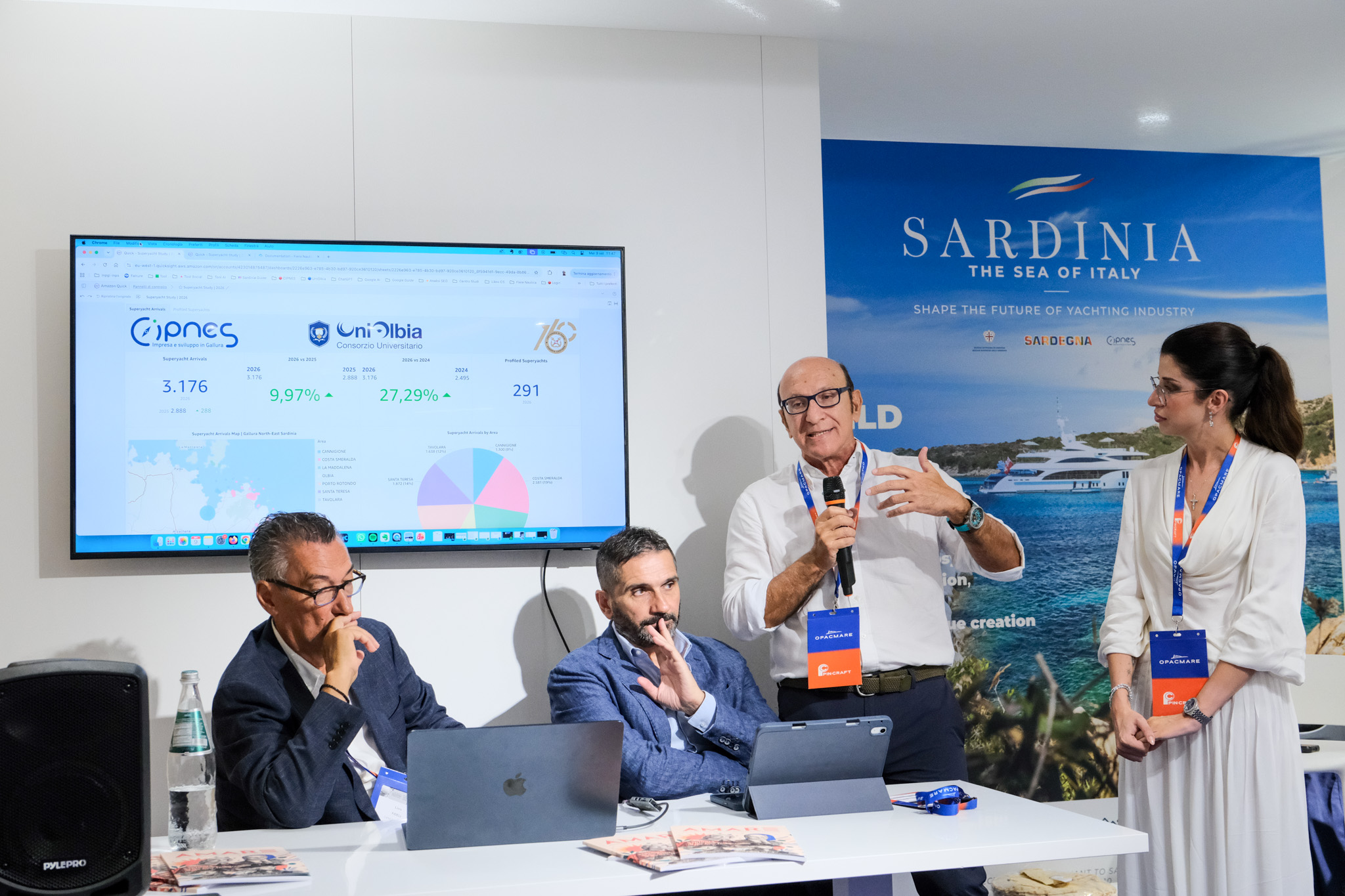 Da sinistra: Livio Fideli, Giuseppe Meloni, Aldo Carta