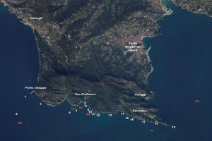 Foto aerea Portofino area marina protetta