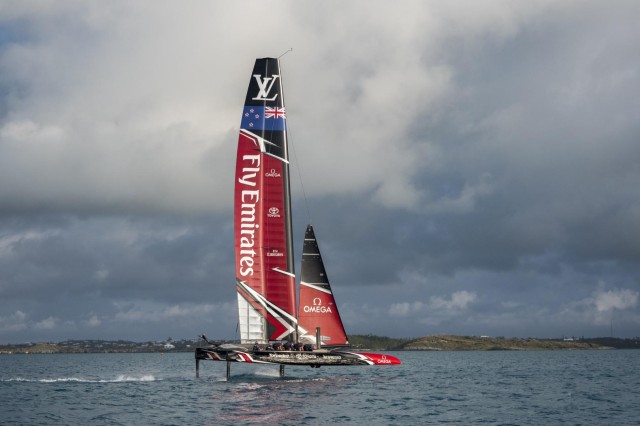 America's Cup: Emirates Team New Zealand touchdown and take off in Bermuda