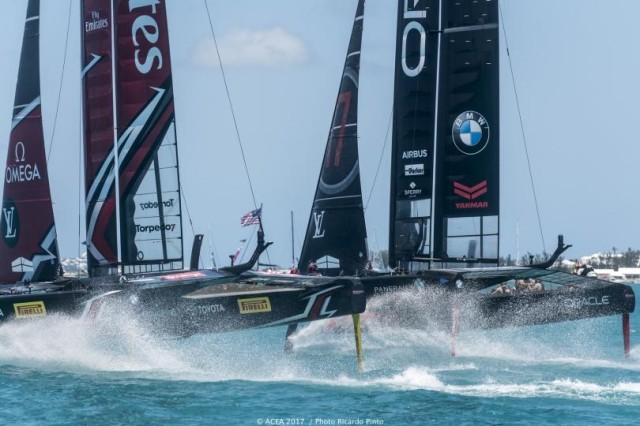 ETNZ vs. Oracle USA in the 35th America's Cup