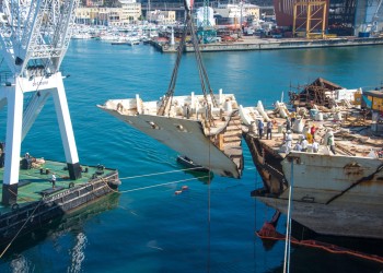 Concluso il progetto di smantellamento e riciclo della Concordia a Genova