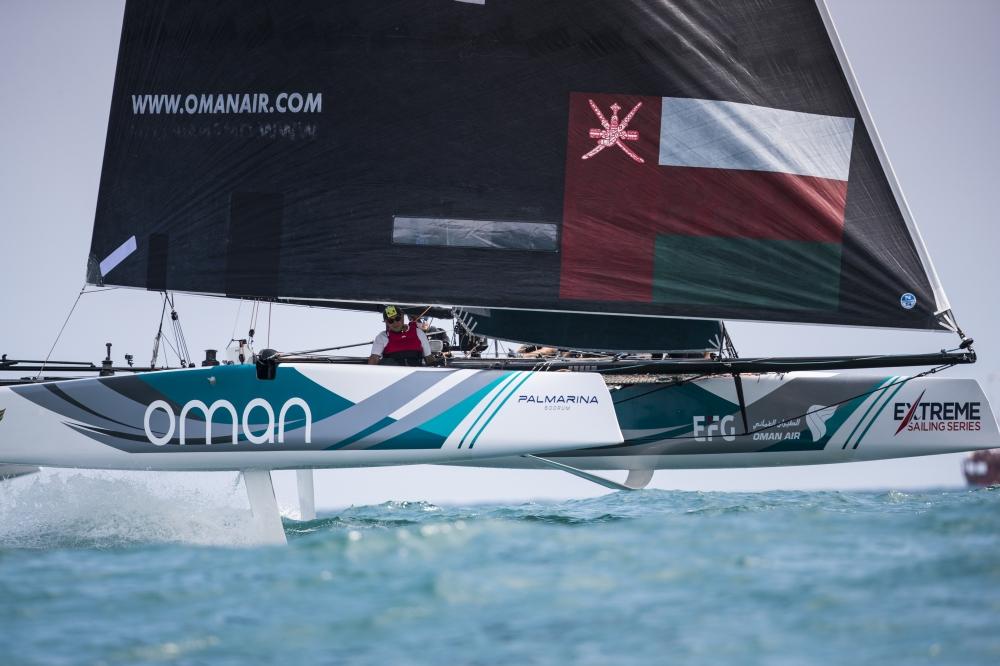 The Oman Air team are heading into the second half of the Extreme Sailing Series