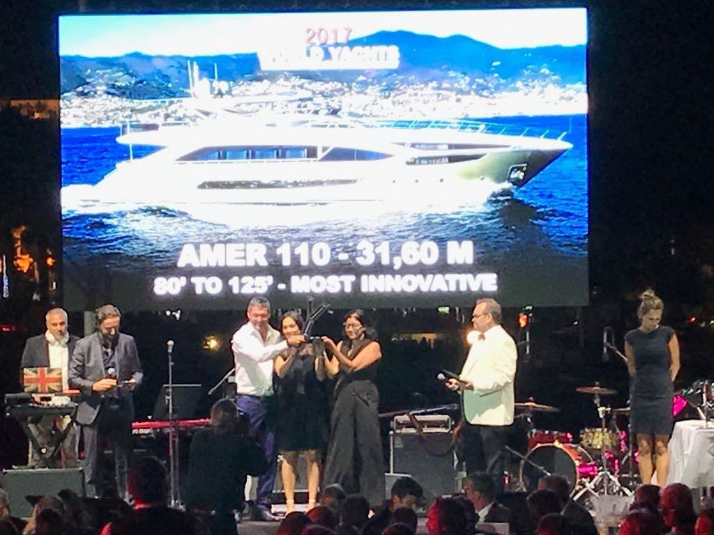 Amer 110 Most Innovative Yacht awarding ceremony at the World Yacht Trophy 2017