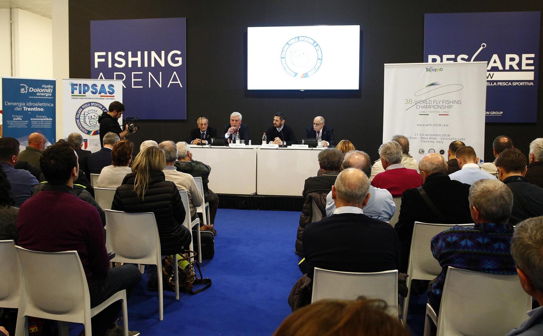 A Pescare Show la presentazione dei sette Campionati Mondiali di pesca sportiva che si disputeranno in Italia nel 2018