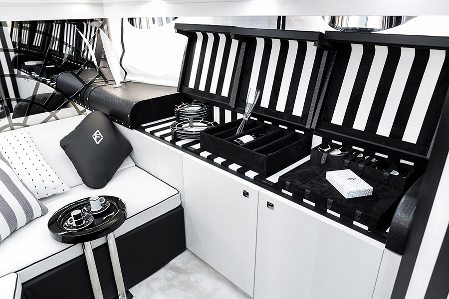 Invictus 370 GT Special Edition with décor by Anna Fendi - interiors