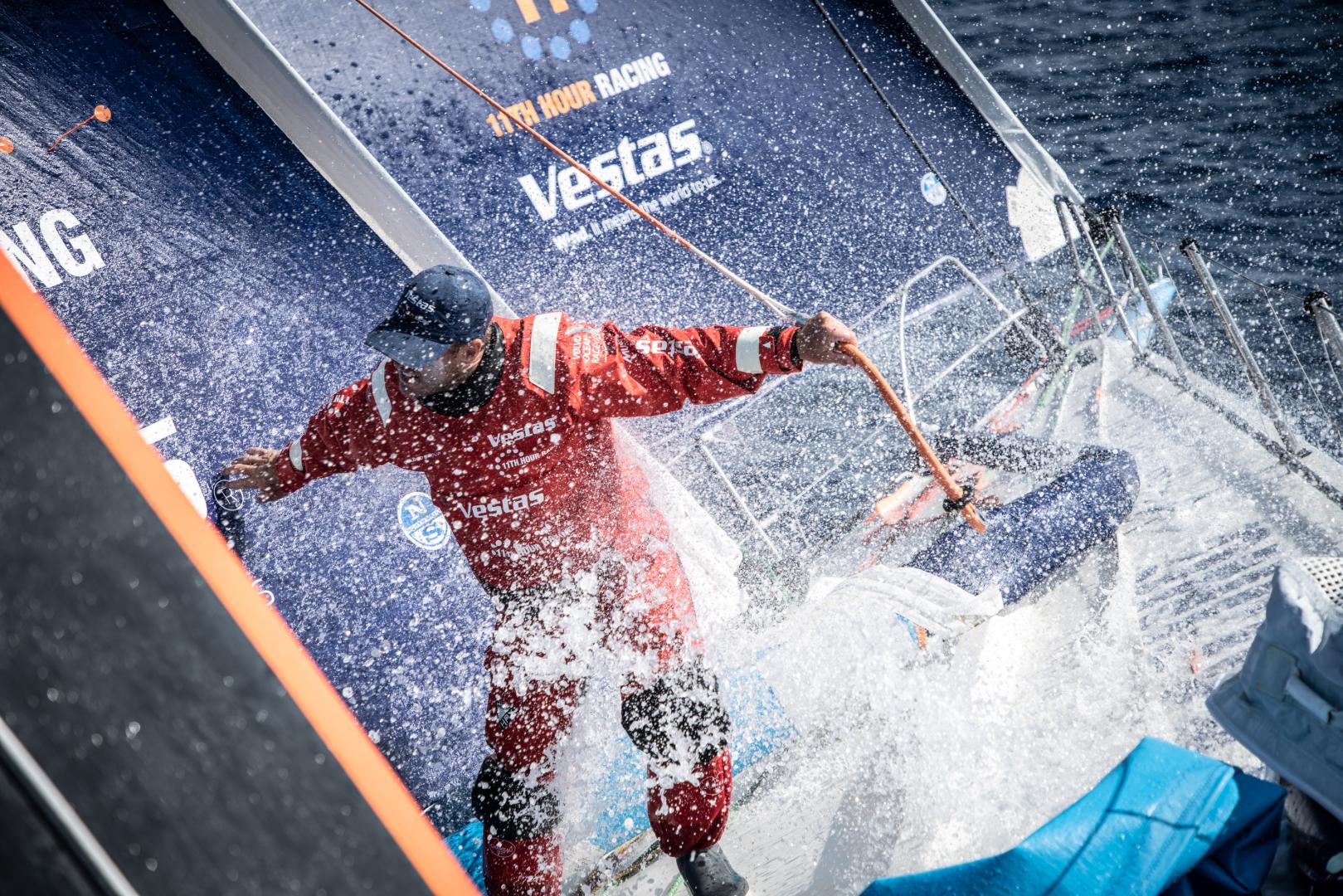 Leg 9, from Newport to Cardiff, day 4 on board Vestas 11th Hour