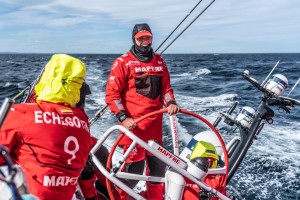 Leg 11, from Gothenburg to The Hague, day 03 on board MAPFRE, Antonio Cuervas-Mons steering. 23 June, 2018. Ugo Fonolla/Volvo Ocean Race