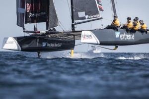 Act 3, Barcelona 2018 - Day Two - SAP Extreme Sailing Team © Lloyd Images