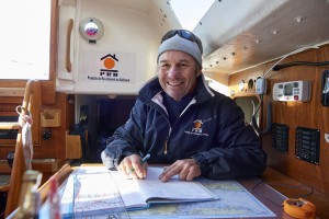 All smiles on PRB but an area of light winds could trouble Philippe Péché over the next 24 hours and shake up the fleet positions.