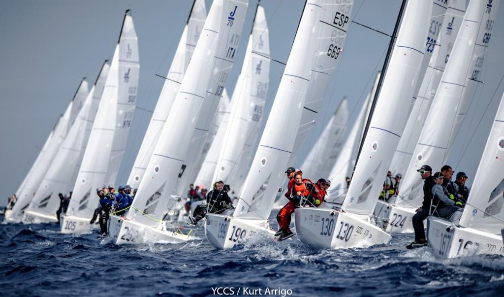 Teams from 18 different nations have gathered at the Eastern Yacht Club for the 2018 West Marine J/70 World Championships