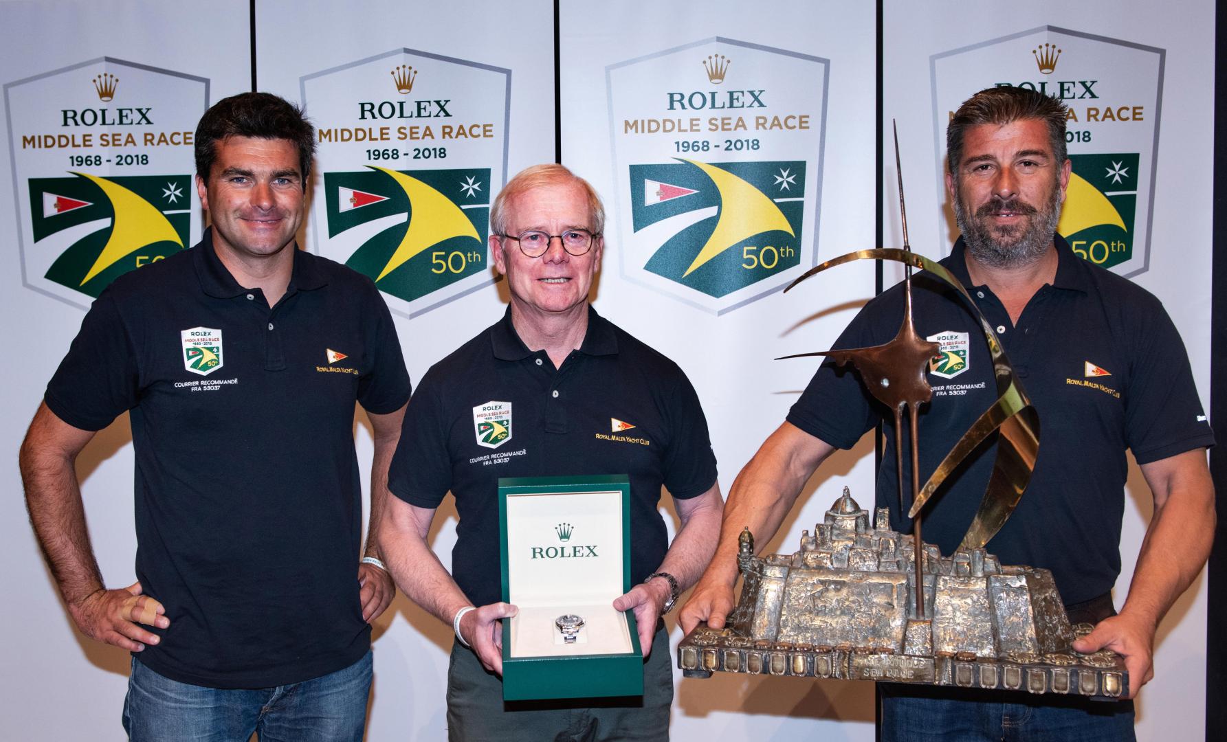 Courrier Recommandé winners of the 2018 Rolex Middle Sea Race