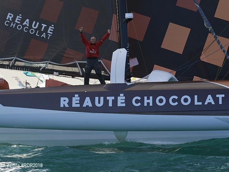 French skipper, Armel Tripon finishes in first place in the the Multi50 class