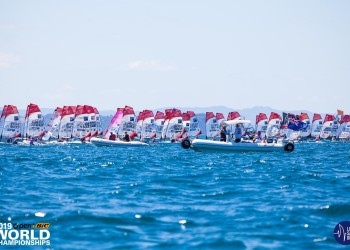 A good day of slalom on day 3 at the O'pen Bic Worlds