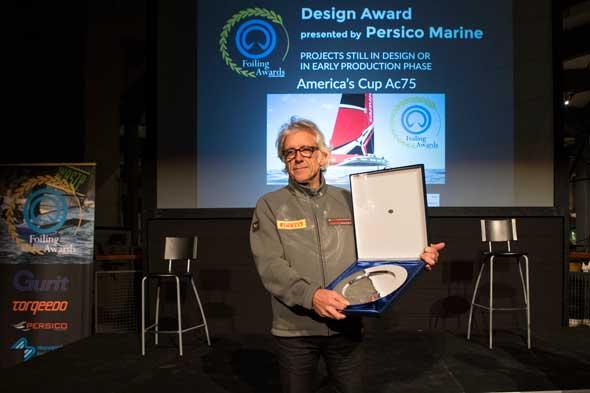 Martin Fischer di Luna Rossa Challenge riceve il Foiling Design Award
