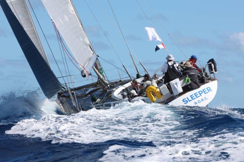 In IRC Three, Jonty and Vicki Layfield's Swan 48 Sleeper X (GBR) is estimated to be leading the class 