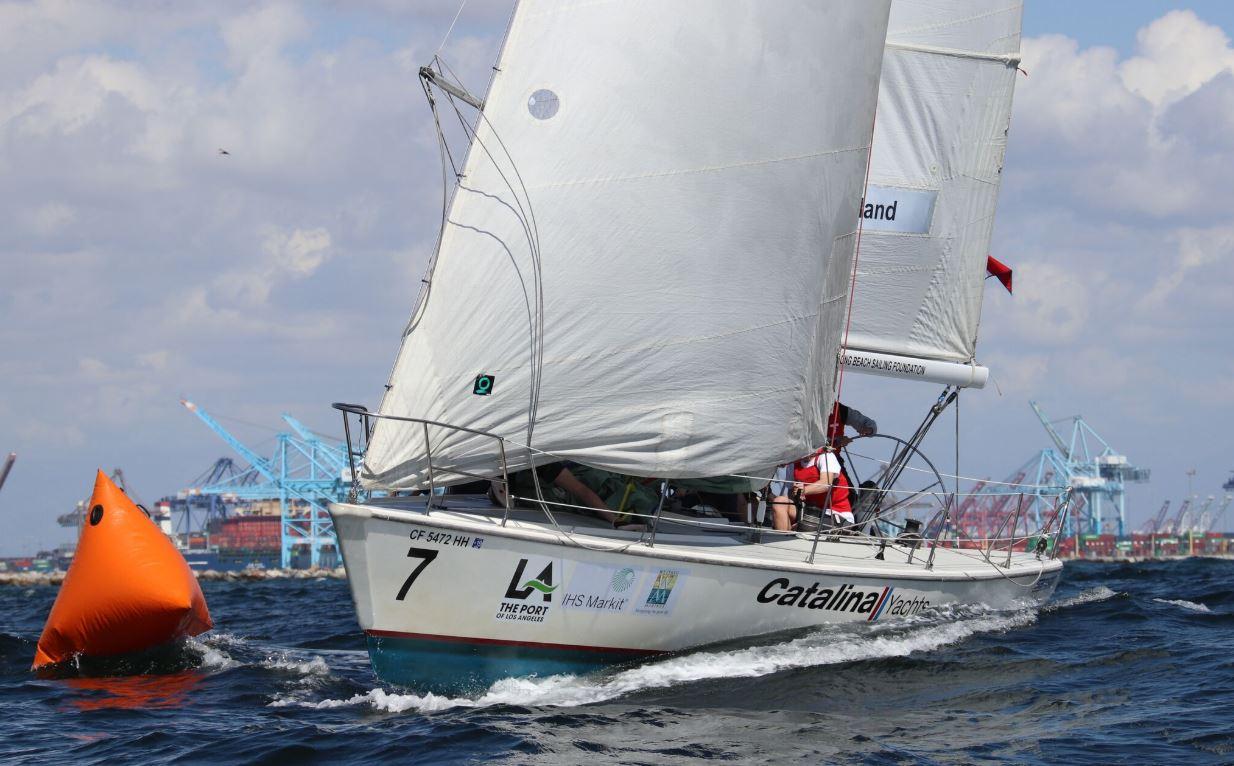 The College of Charleston Cougars pounced to the top of the leaderboard on Day Two of racing in the Port of Los Angeles Harbor Cup Regatta