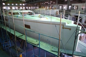 The first two units of the new Hylas 57 in closing stages of production