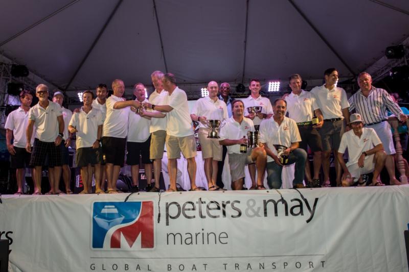 TP52 Zingara (Conviction) collect a haul of silverware at the Peters & May Round Antigua Race Prizegiving