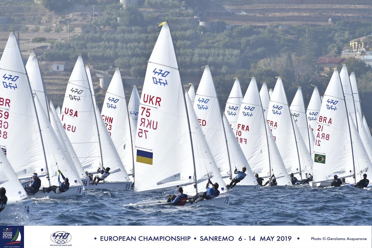 Olympic sailing - Day 3 at the 470 Europeans, patience rewarded