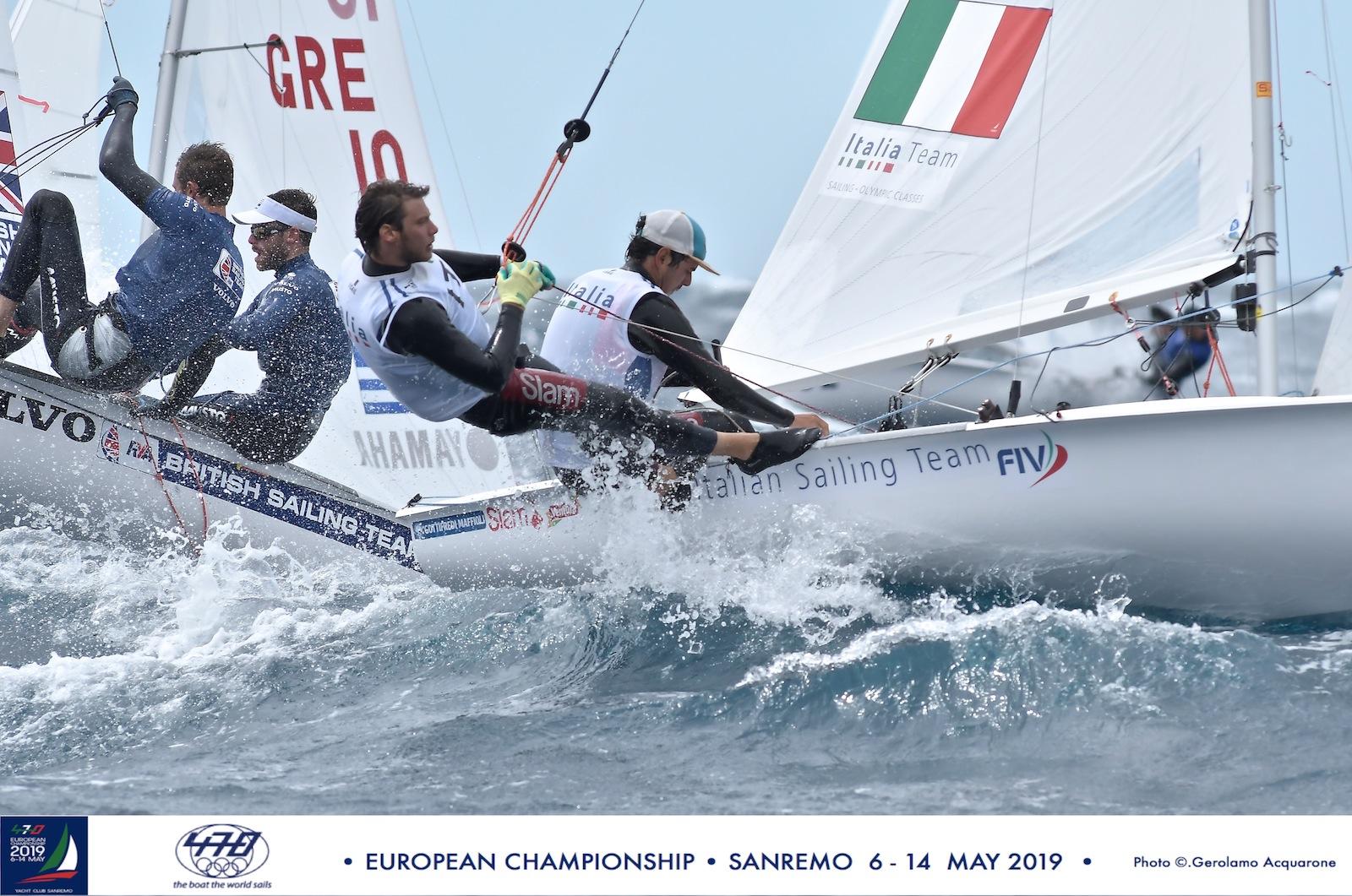 Olympic sailing - 470 Europeans, testing conditions on day 4
