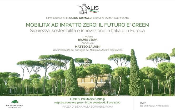 'Mobilita’ a impatto zero: il futuro e’ green. Sicurezza, sostenibilità ed innovazione in Italia ed in Europa”