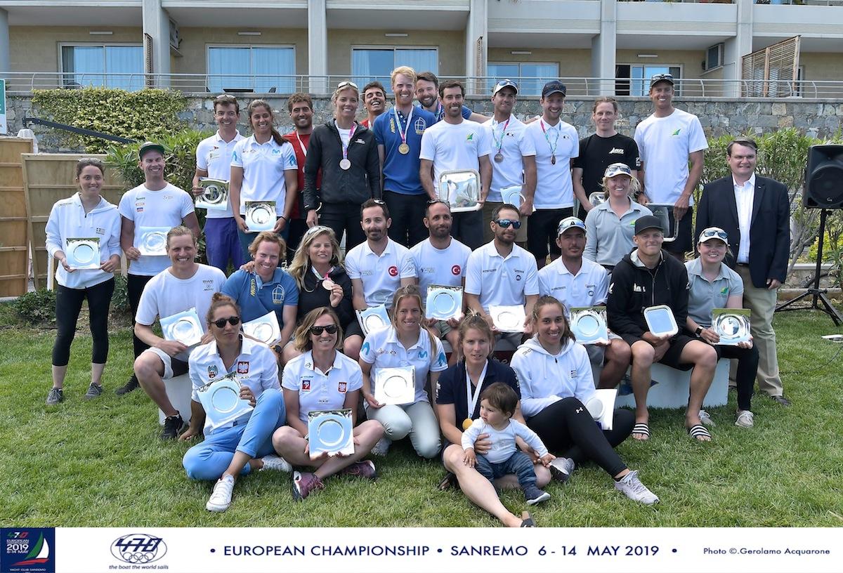 Due medal race hanno concluso l’edizione 2019 del Campionato Europeo 470
