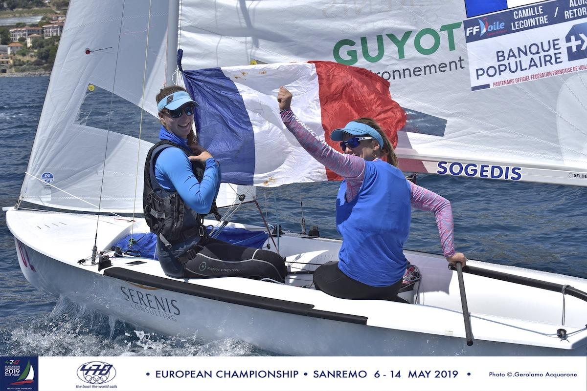 Two medal races wrapped up the 470 Europeans