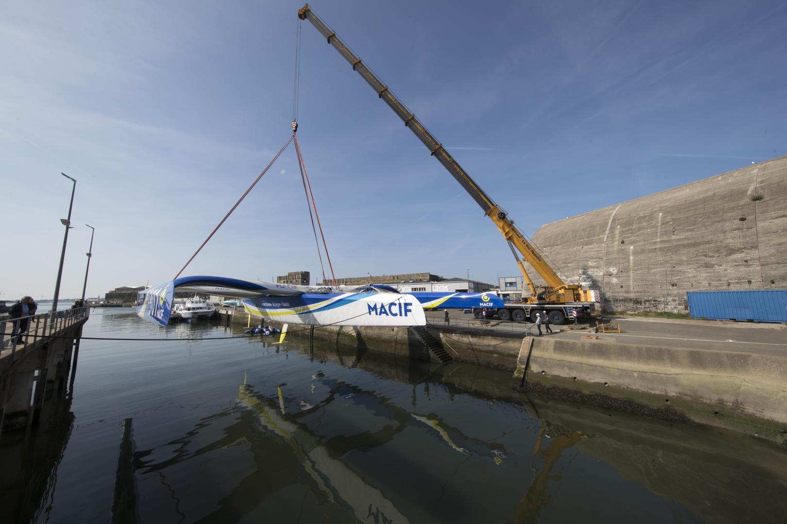 MACIF Trimaran back at sea, better performance and more reliable