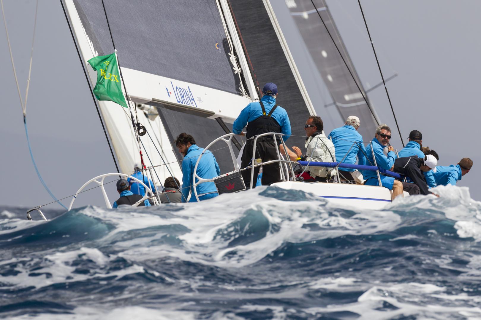 Foiled after lightning and lightening wind at Rolex Giraglia