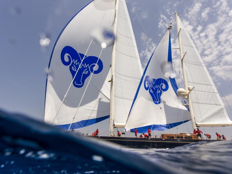 The Superyacht Cup Palma is off to a flying start in sparkling conditions