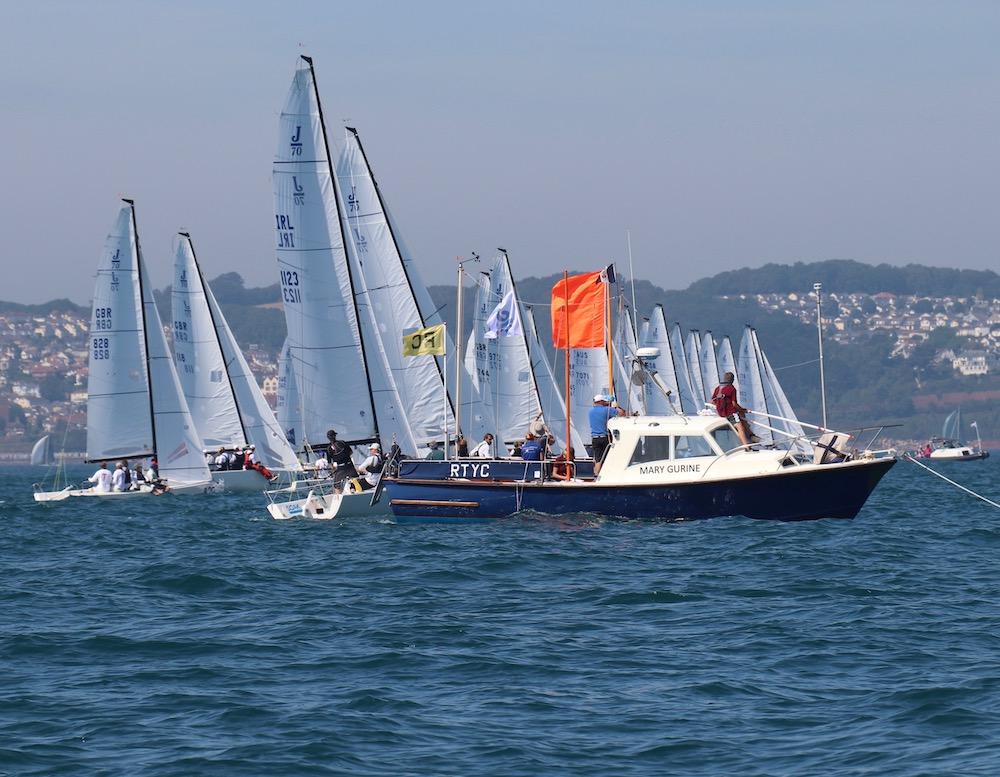 The J/70 UK National Championships on day first