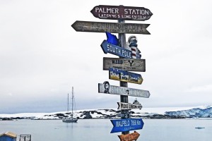 Palmer Station signpost
