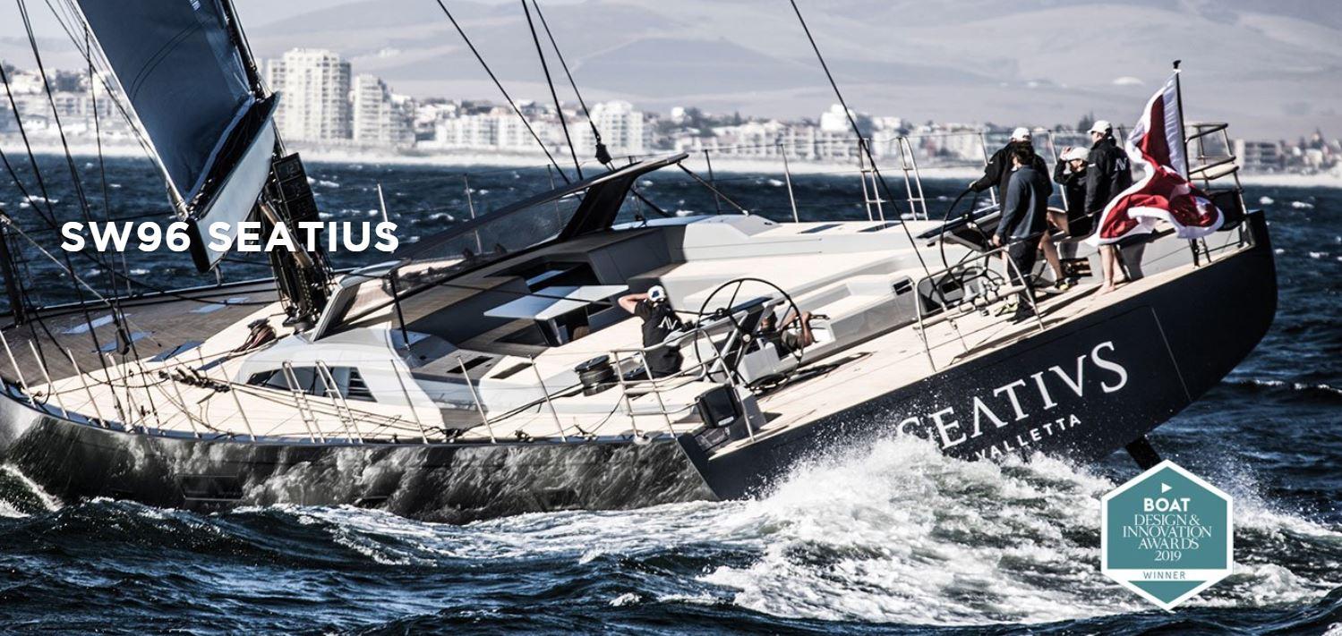 Seatius wins the ISS Design and Leadership award for best sailing yacht from 24-40 mt