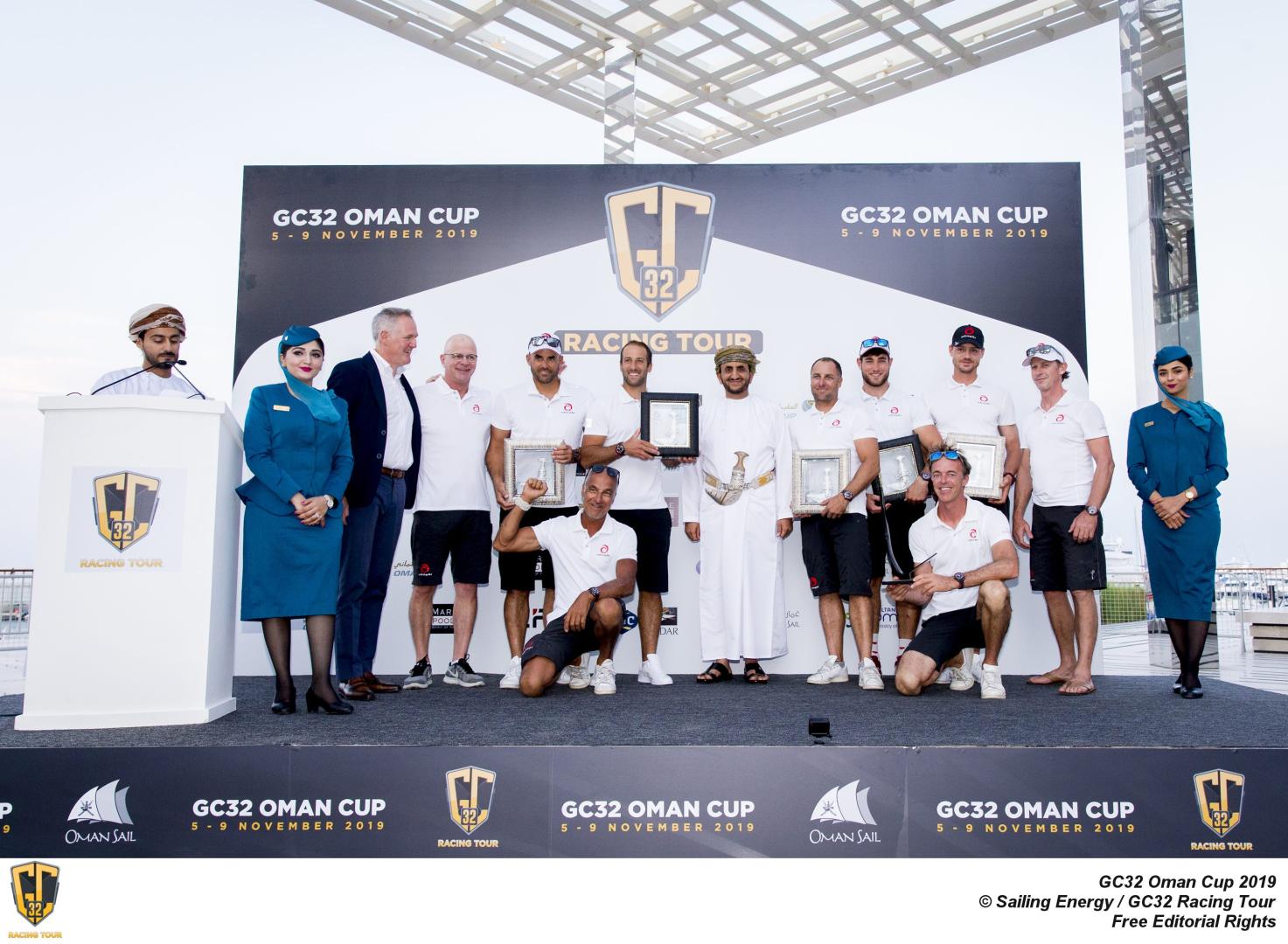 Clean sweep for Alinghi as she claims 2019 GC32 Oman Cup