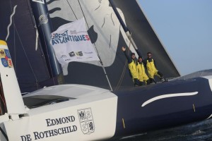 A brilliant victory for the Maxi Edmond de Rothschild in the Brest Atlantiques