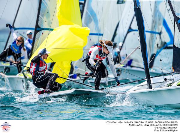 The fourth day of the Hyundai 49er, 49erFX and Nacra 17 World Championships