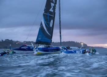 MACIF trimaran - What they said at the finish of Brest