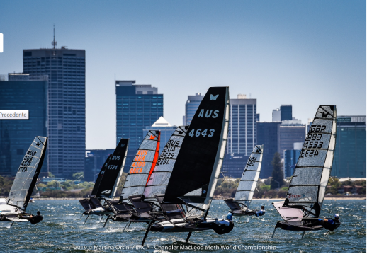 Iniziati i Moth World Championships a Perth, in Australia