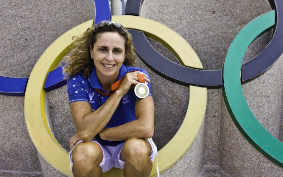 La campionessa olimpica Alessandra Sensini